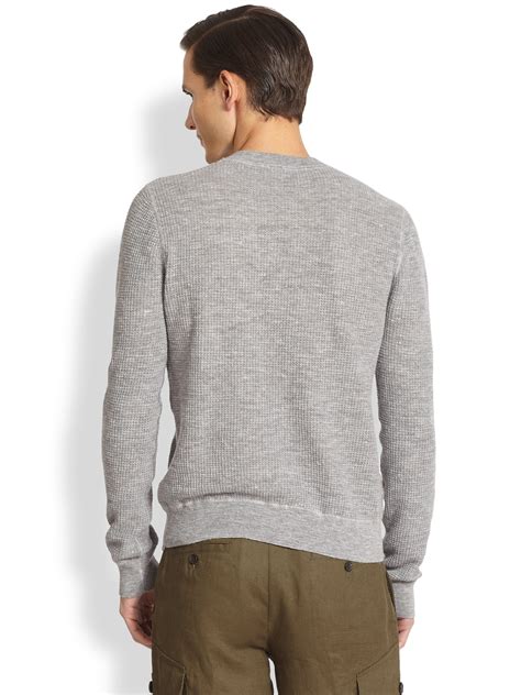 michael kors grey crew neck sweater|michael kors jumpers for men.